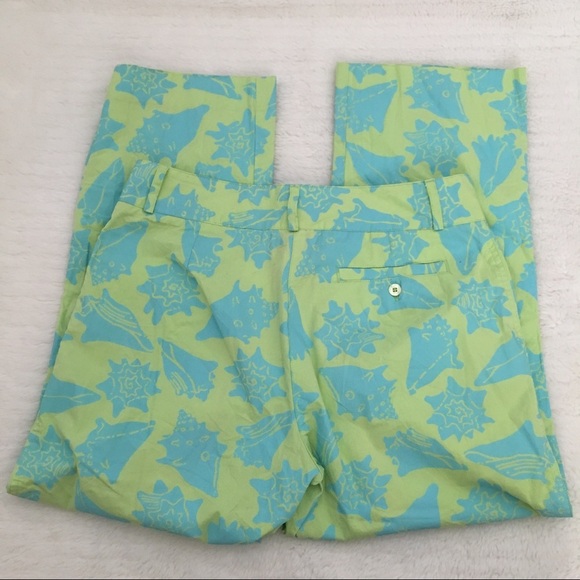 Lilly Pulitzer Sea Shells Crop Pants size 4 - Picture 4 of 6